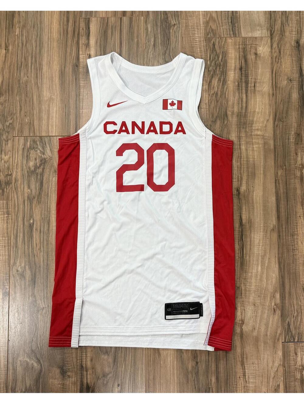 Nike Canada Team Issued 2020 Olympics Men's Blank Basketball Jersey*MADE IN USA*